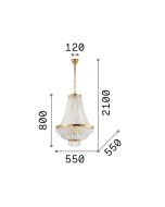 CAESAR SP12 ORO Ideal Lux 114743