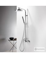 Μπαταρία Ντουζιέρα με Κεφαλή και Κολώνα μη ρυθμιζόμενου ύψους Tonda Chrome 145066-100