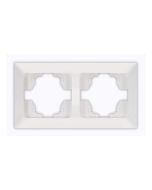 ΠΛΑΙΣΙΟ 2 ΘΕΣΕΩΝ ΛΕΥΚΟ ΟΡΙΖΟΝΤΙΟ Eurolamp 152-12021