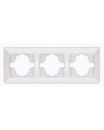 ΠΛΑΙΣΙΟ 3 ΘΕΣΕΩΝ ΛΕΥΚΟ ΟΡΙΖΟΝΤΙΟ Eurolamp 152-12022