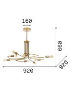 TRIUMPH SP8 OTTONE Ideal Lux 160269