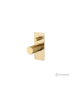 Μίκτης Εντοιχισμού 2 Εξόδων OSO Eurorama Brushed Gold 178030SL-201