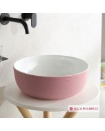 Νιπτήρας Πορσελάνης Glam Φ39 Scarabeo Pois pink 1807-SER