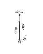 ULTRATHIN SP D100 SQUARE ON-OFF BIANCO Ideal Lux 194172