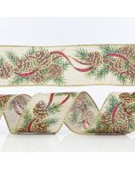 ΚΟΡΔΕΛΑ ΜΠΕΖ, ΜΕ ΚΟΥΚΟΥΝΑΡΕΣ ΚΑΙ ΧΡΥΣΟ GLITTER, 6,35cm, 10Y Eurolamp 600-41095