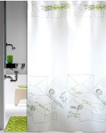 Κουρτίνα Μπάνιου Μ180xΥ180cm Υφασμάτινη Αδιαβροχοποιημένη Letter San Lorentzo 2028