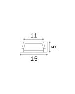 SLOT SUR D15xD5 2000 mm AL Ideal Lux 203072