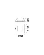 DYNAMIC FRAME SQUARE BK Ideal Lux 208732