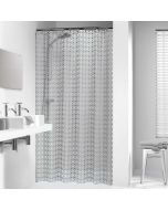 Κουρτίνα Μπάνιου Πλαστική L180xH200 Sealskin Hammam Silver 210861318