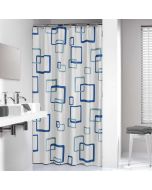 Retro 180x200 blue κουρτίνα μπάνιου πλαστική Sealskin 211521324