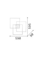FRAME PL QUADRATO BIANCO 3000K Ideal Lux 230702