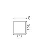 LED PANEL FI CRI90 3000K Ideal Lux 246390