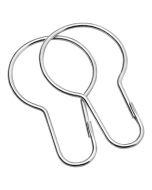 Hooks metal 12 pcs aluminum κρίκοι κουρτίνας μπάνιου Sealskin  252020204