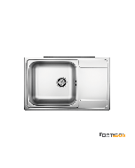 Νεροχύτης Κουζίνας Ανοξείδωτος Valley 79x50 Fortinox Inox Λείο  26105-110