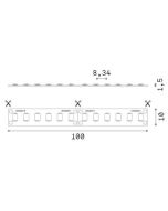STRIP LED 120 SMD 15W/M 2700K CRI90 IP20 Ideal Lux 272498