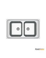 Νεροχύτης Κουζίνας Ανοξείδωτος Arena 86x50 Fortinox Inox Λείο  27286-110