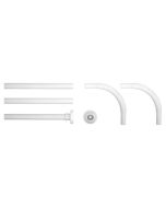 170x80 Ø 20 mm white βραχίονας μπάνιου γωνιακός Sealskin 275559010