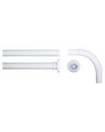 90x90 Ø 28 mm white βραχίονας μπάνιου γωνιακός Sealskin  276666210