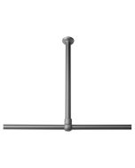 60 Ø 28 mm mat aluminum στήριγμα οροφής για βραχίονα μπάνιου γωνιακό Sealskin 276668605