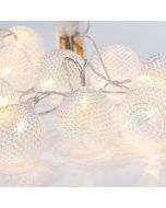 ΣΕΙΡΑ, 10 LED 5mm, ΔΙΑΦΑΝΕΣ ΙΡΙΔΙΖΟΥΣΕΣ ΑΝΑΓΛΥΦΕΣ ΜΠΑΛΕΣ, ΜΠΑΤΑΡΙΑΣ 2xAA, ΔΙΑΦΑΝΟ PVC ΚΑΛΩΔΙΟ, ΘΕΡΜΟ ΛΕΥΚΟ LED ΑΝΑ 15cm, ΠΡΟΕΚΤΑΣΗ ΠΑΡΟΧΗΣ 30cm, IP20 Eurolamp 600-11478