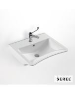 Νιπτήρας Πορσελάνης ΑΜΕΑ 67,5 x 55,5 SEREL White 3044-300