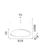 GEMINI SP D081 DALI/PUSH BIANCO 3000K Ideal Lux 304748