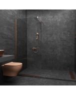 Orabella Serena Rose Gold H200 100 cm - Καμπίνα ελεύθερης τοποθέτησης με βραχίονα στήριξης τοίχου 30562