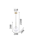 EQUINOXE SP1 D20 CROMO Ideal Lux 306544