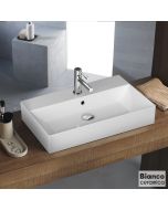 Νιπτήρας Πορσελάνης Tetra n 70x42 (1 οπή) Bianco Ceramica White 32070-300