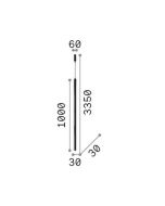 ULTRATHIN SP D100 ROUND DALI/PUSH NERO Ideal Lux 321783