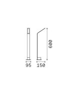 AGOS PT H60 4000K NERO Ideal Lux 326719