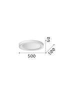 PLANET PL D50 NERO Ideal Lux 328157