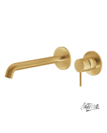 Μπαταρία Νιπτήρα Τοίχου Elle316 La Torre Inox PVD Brushed Gold 35032-211