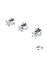 Βαλβίδες Ζεστό-Κρύο με εκτροπέα 3 εξόδων, La Torre Elle Cross Chrome 38289-100