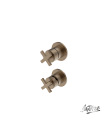 Μίκτης Εντοιχισμού 3 Εξόδων Elle Cross La Torre Antique Brass 38316-221