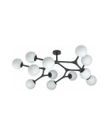 Φωτιστικό Πλαφονιέρα Οροφής 100,5xH38cm 12xG9 Μεταλλική Μαύρη Eglo Maragall 39529