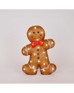 ΑΚΡΥΛΙΚΟΣ GINGERBREAD, ΜΕΤΑΣΧΗΜΑΤΙΣΤΗ, 40 ΛΕΥΚΑ LED, 28x8x37cm, ΠΡΟΕΚΤΑΣΗ ΠΑΡΟΧΗΣ 5m, IP44 Eurolamp 600-47214