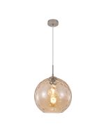 InLight Κρεμαστό φωτιστικό από μελί γυαλί 1XE27 D:30cm 4039-A-Amber