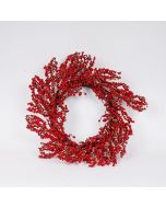 ΣΤΕΦΑΝΙ, ΜΕ ΚΟΚΚΙΝΑ ΚΑΙ ΣΑΜΠΑΝΙ BERRIES, 65cm Eurolamp 600-46891