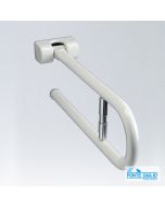 Μπάρα Τοίχου Ανακλινόμενη με Χαρτοθήκη 80εκ. Paint ΑΜΕΑ White 4BA-JCS-02