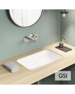 Νιπτήρας Πορσελάνης Pura Υποκαθήμενος50x35 GSI White  7247-300
