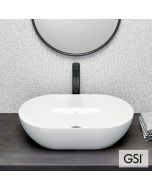 Νιπτήρας Πορσελάνης Pura 60x37 GSI White  8834-300