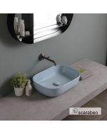 Νιπτήρας Πορσελάνης Glam 56x39 Scarabeo Air Glossy  1804-620