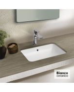 Νιπτήρας Πορσελάνης 50x34 υποενθετος Bianco Ceramica White  10045-300