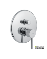 Μίκτης Εντοιχισμού 2 Εξόδων industrial Vicario Chrome 512050D-100