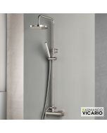 Μπαταρία Ντουζιέρας με Κεφαλή και Κολώνα ρυθμιζόμενου ύψους Industrial Vicario Inox 512065-110
