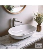 Νιπτήρας Πορσελάνης LOOP 57,5 x36,5 Bianco Ceramica White  32055-300
