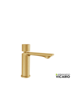 Μπαταρία Νιπτήρα με Βαλβίδα Clic-Clac Halo Vicario Brushed Gold 515010-201