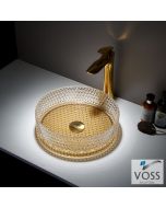 Νιπτήρας Γυάλινος RING-D Φ40 Voss GLass Gold  VB1040-200