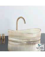 Νιπτήρας Γυάλινος CAVO 50x37,5 VOSS Glass Gold  VL1150-200